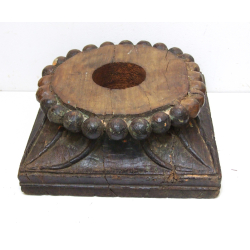 Świecznik z drewna egzotycznego Rzeźbiony XL